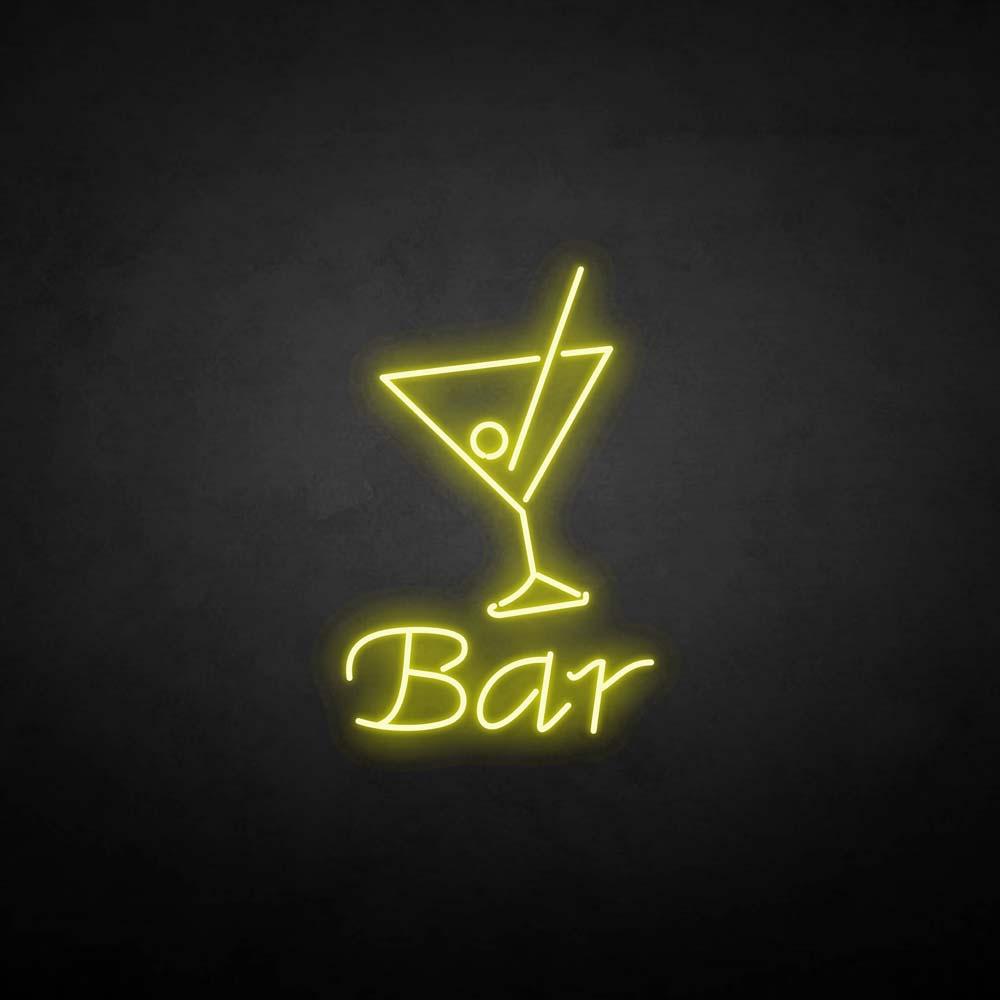 Bar Martini Glass neon sign