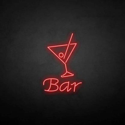 Bar Martini Glass neon sign