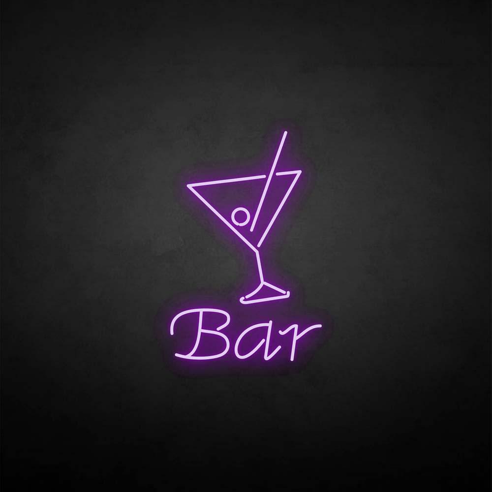 Bar Martini Glass neon sign