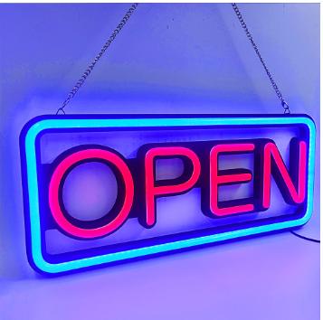 Open Sign  Neon Dual Color