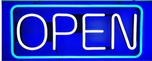 Open Sign  Neon Dual Color