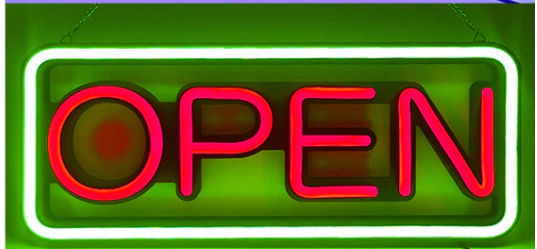 Open Sign  Neon Dual Color