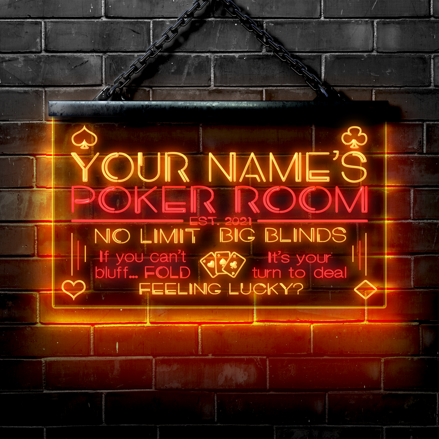 Customized LED Poker Room: No Limit | Big Blinds