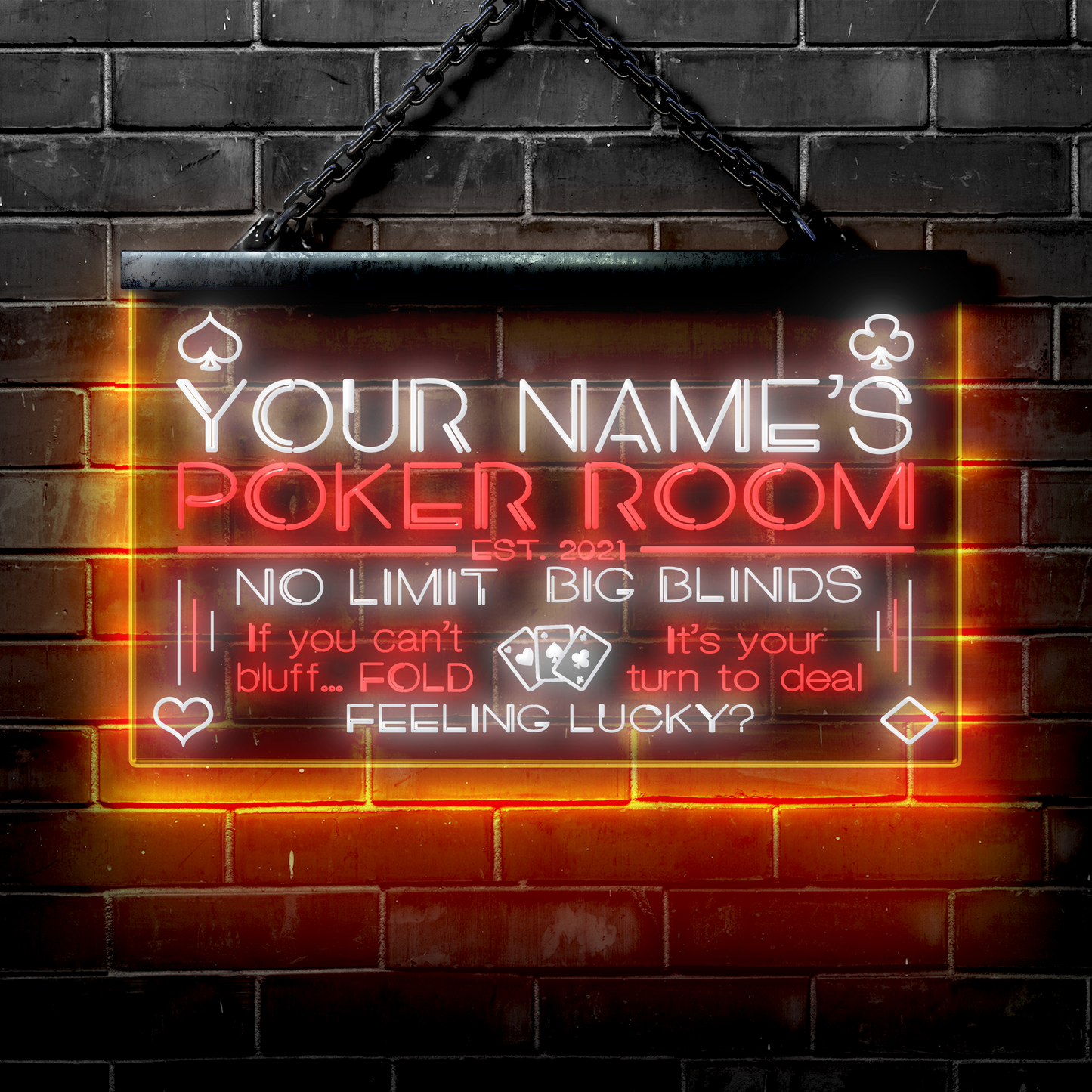 Customized LED Poker Room: No Limit | Big Blinds