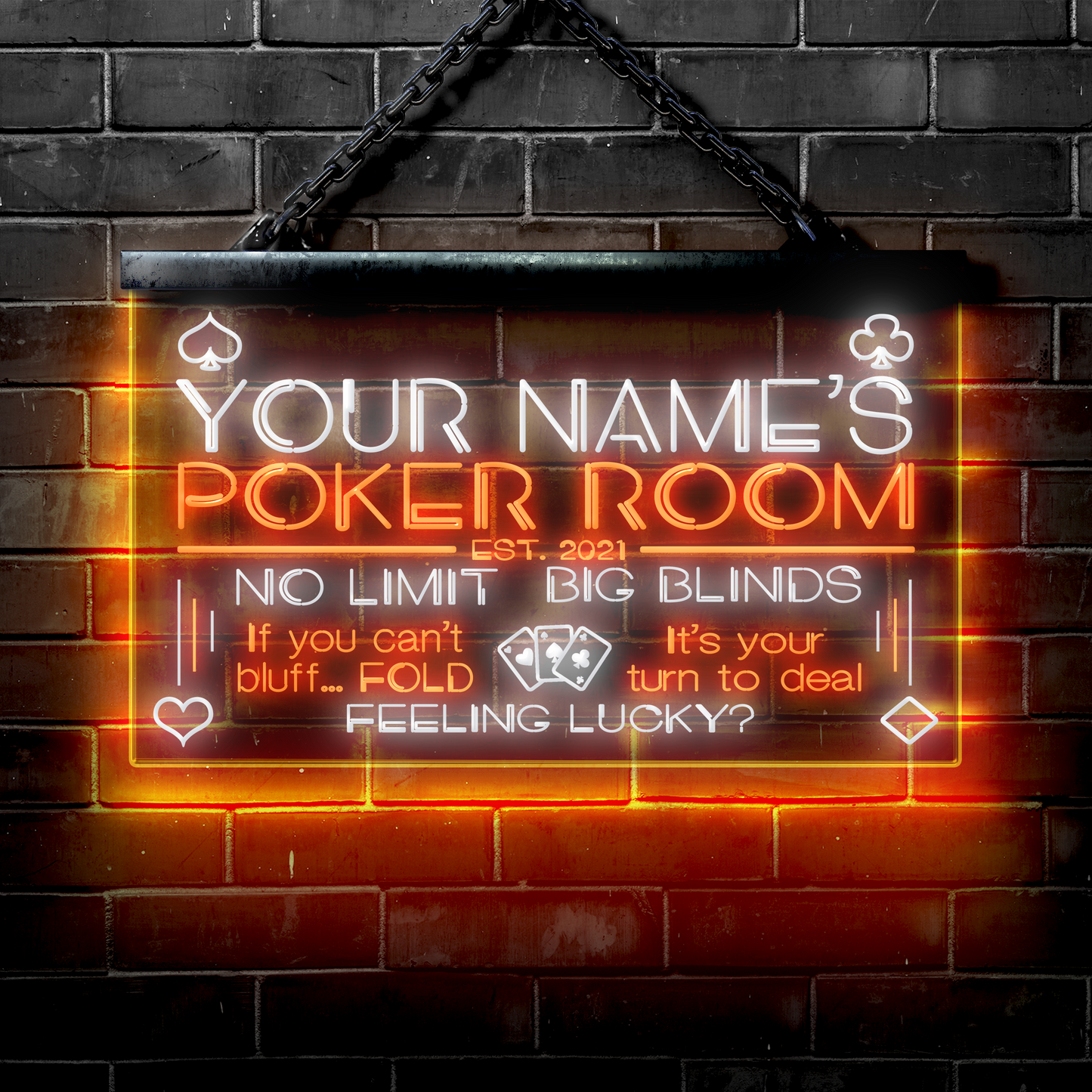 Customized LED Poker Room: No Limit | Big Blinds