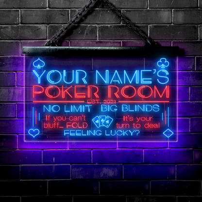 Customized LED Poker Room: No Limit | Big Blinds