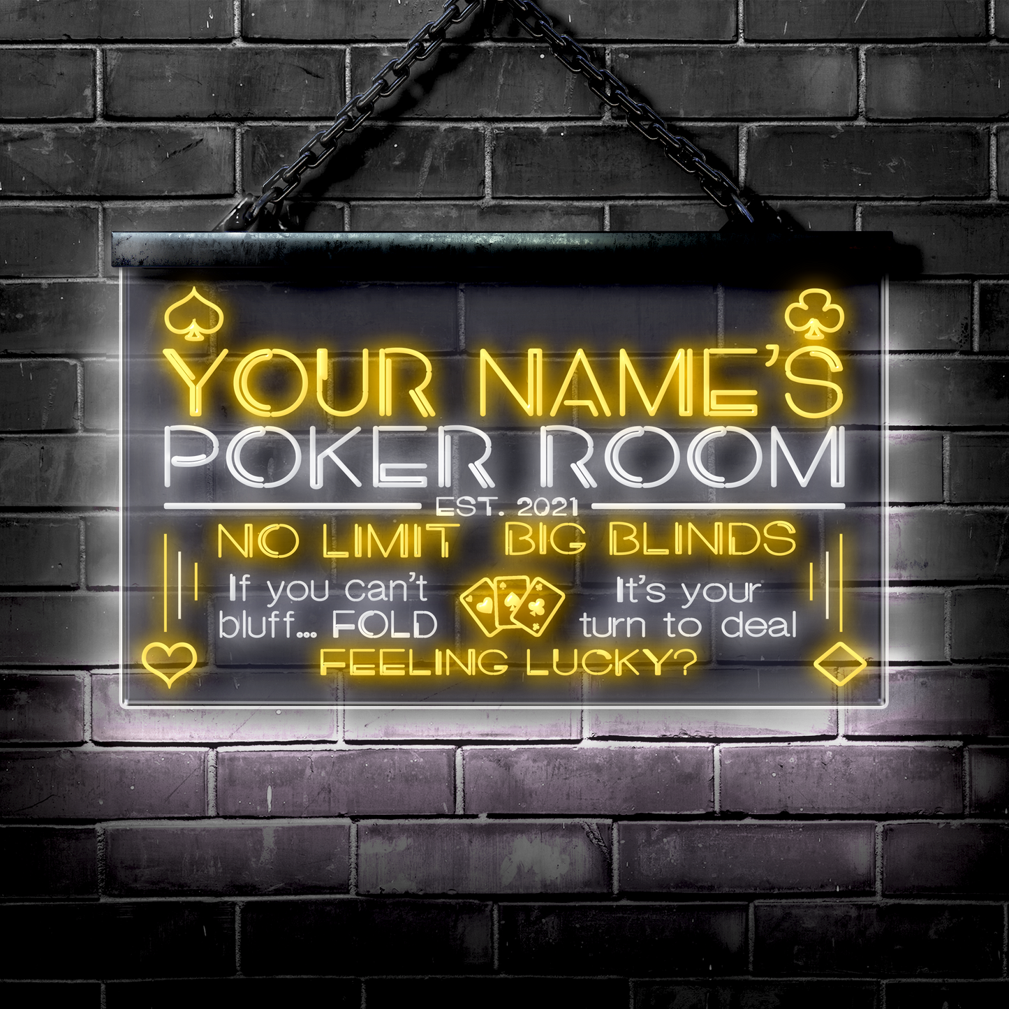 Customized LED Poker Room: No Limit | Big Blinds