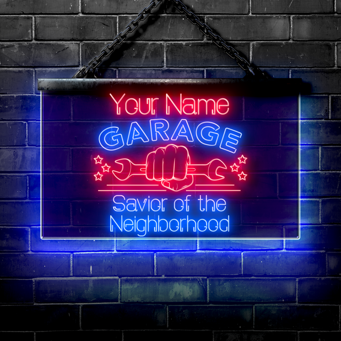 Personalized LED Garage Sign: Savior of the Neighborhood