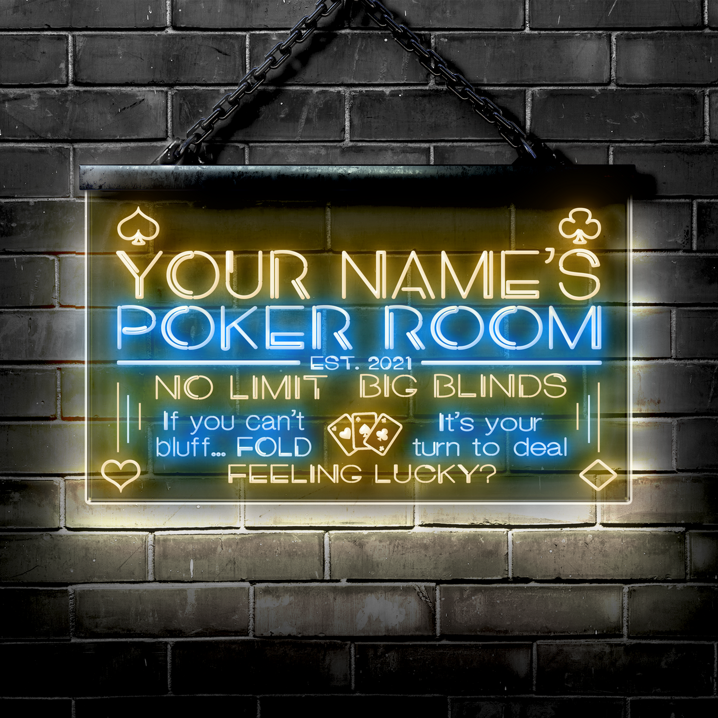 Customized LED Poker Room: No Limit | Big Blinds