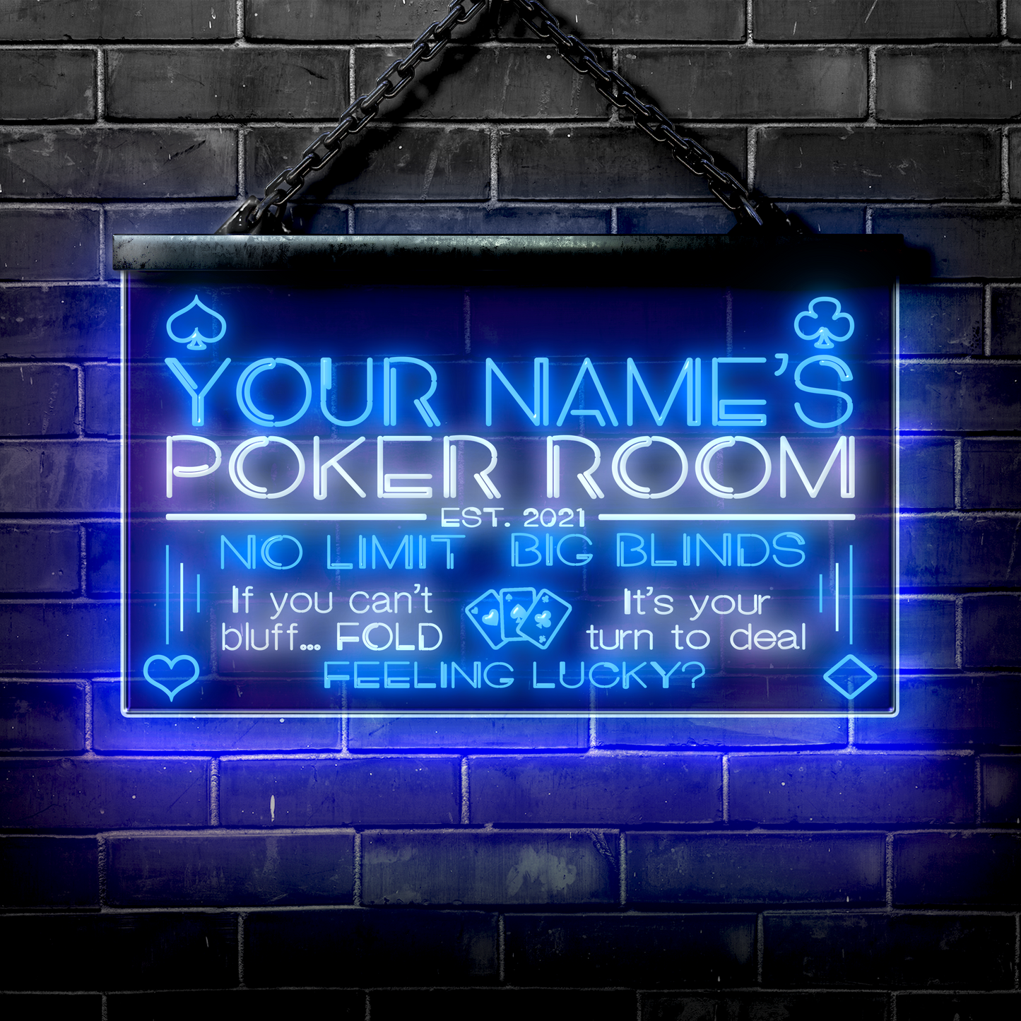 Customized LED Poker Room: No Limit | Big Blinds