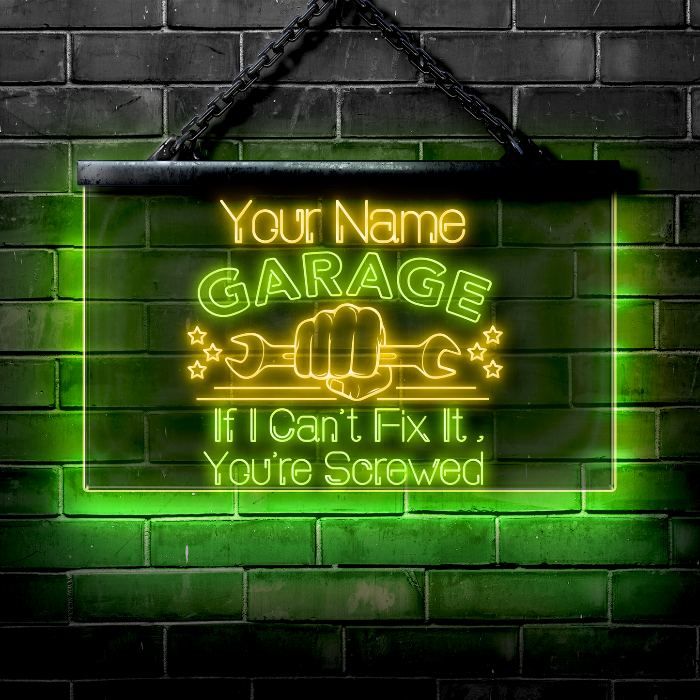 Personalized LED Garage Sign: If I Can't Fix It You're Screwed