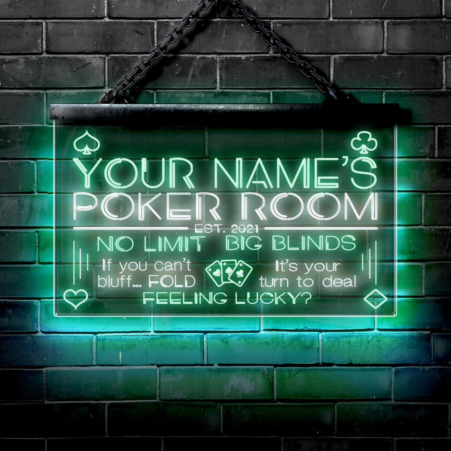 Customized LED Poker Room: No Limit | Big Blinds