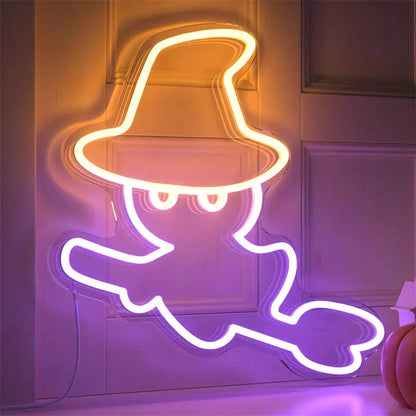 Witch Ghost Neon