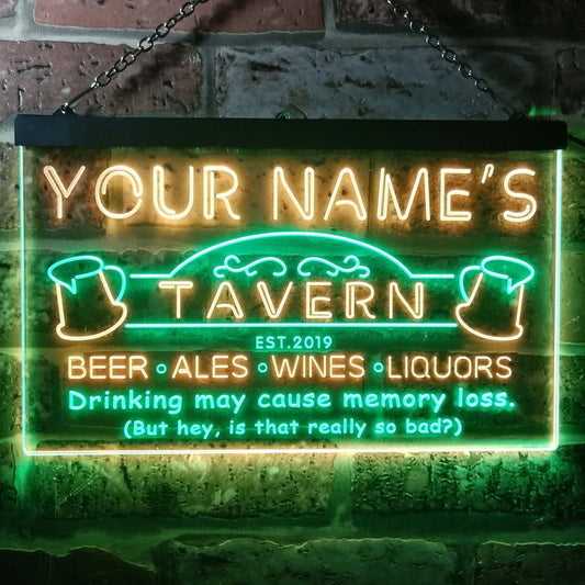 Personalized Tavern Bar Beer Wine Man Cave