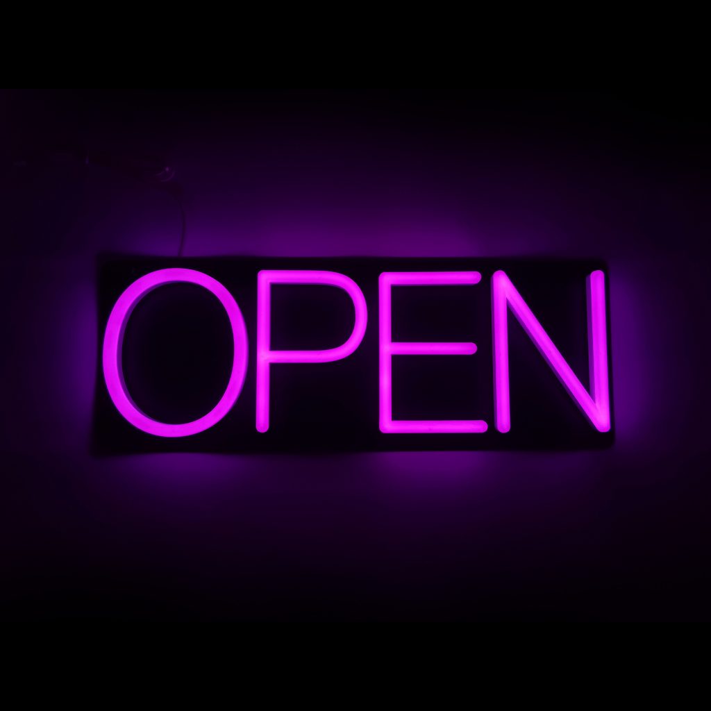 Modern Open Sign