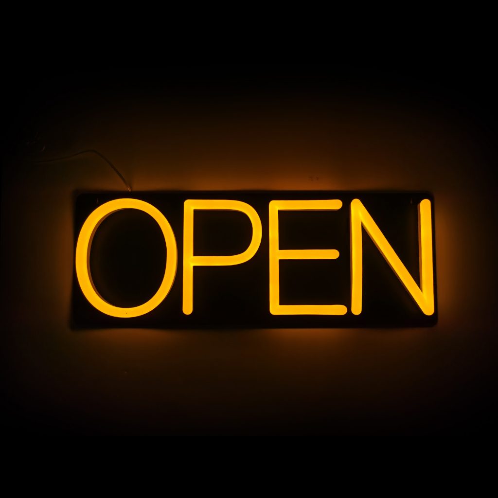 Modern Open Sign