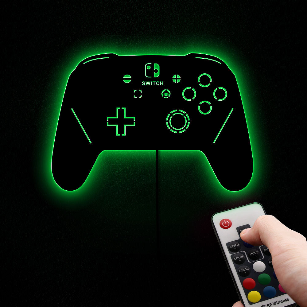 Luminous Gamepad Controller LED Wall Sign